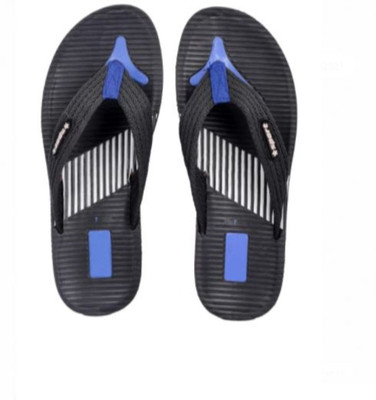 Ammar Collection Men Flip Flops(Blue, Black , 8)