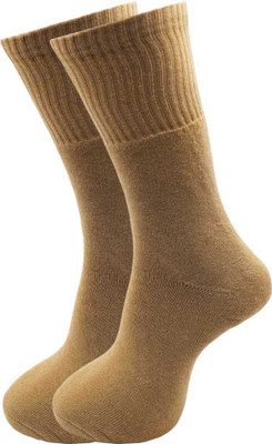 Akeeta Men Solid Mid-Calf/Crew