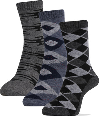 RC. ROYAL CLASS Men Self Design Calf Length(Pack of 3)