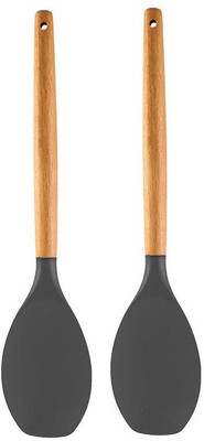 Baskety BAS_W_SPTL A_GREY_2 Wooden Spatula(Pack of 2)