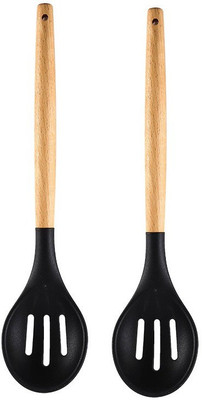 P-PLUS INTERNATIONAL Silicone Serving Spoon Set(Pack of 2)