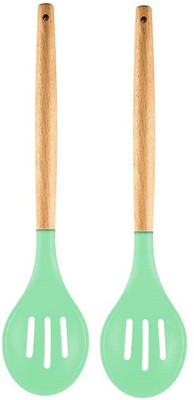 P-PLUS INTERNATIONAL Silicone Serving Spoon Set(Pack of 2)