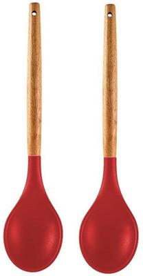 Flipkart SmartBuy Wooden SPOON 2pcs RED Non-Stick Spatula(Pack of 2)