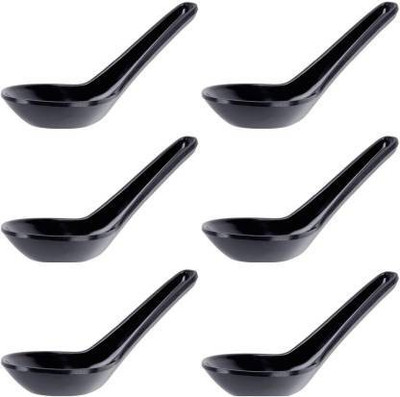 Sarsawal Disposable Melamine Soup Spoon Set (Pack of 6) Disposable Melamine Table Spoon Set(Pack of 6)