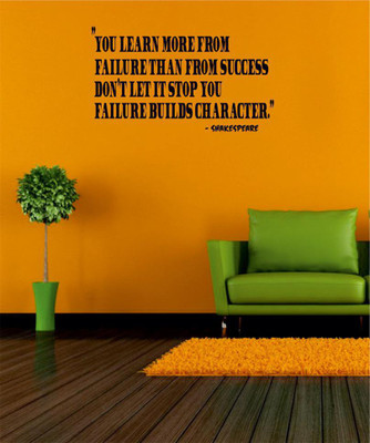 DICTON HUB 60 cm DH-Motivational Removable Sticker(Pack of 1)
