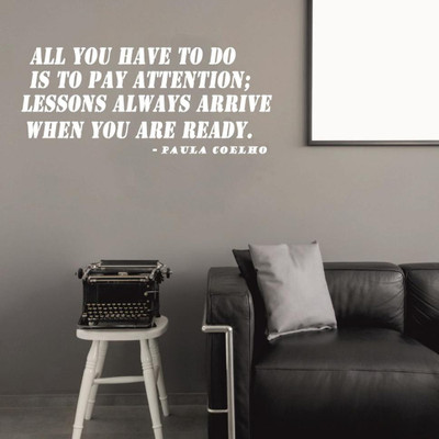 DICTON HUB 60 cm DH-Motivational Removable Sticker(Pack of 1)