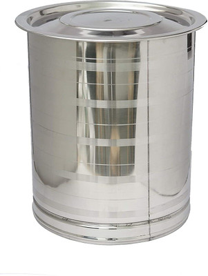 Tannu Craft Steel Utility Container  - 15 L(Silver)