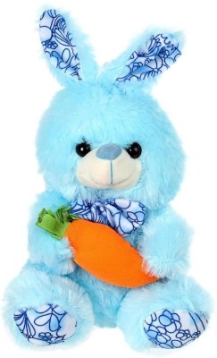 Tickles Lovely Rabbit With Carrot 22 cm Blue Tickles Animals Soft Toys