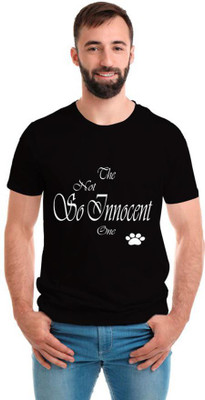 SmarTee Street Printed Men Round Neck Black T-Shirt