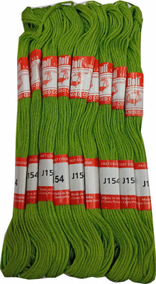 DOLI Long Stitched Embroidery Stranded Cotton J154 Thread(16 m Pack of25)