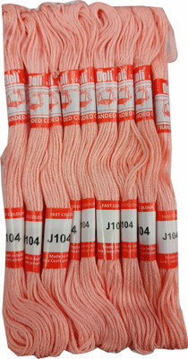 Quickcollection Doli Thread Skeins/ Long Stitched Embroidery Stranded Cotton J104 Thread(8 m Pack of25)