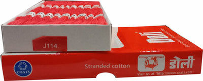 Quickcollection Doli Thread Stitched Embroidery Stranded Cotton (J114) Thread(8 m Pack of25)