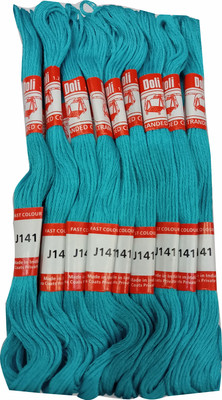 DOLI Long Stitched Embroidery Stranded Cotton J141 Thread(16 m Pack of25)