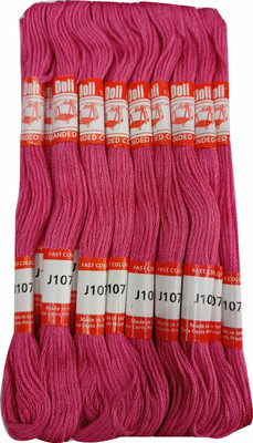 Quickcollection Doli Thread Skeins/ Long Stitched Embroidery Stranded Cotton J107 Thread(8 m Pack of25)