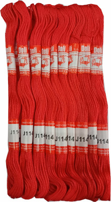 Quickcollection Doli Thread Skeins/ Long Stitched Embroidery Stranded Cotton J114 Thread(8 m Pack of25)
