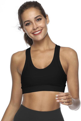 Urbanic Women T-Shirt Non Padded Bra(Black)