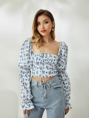 OFF on Urbanic Casual Solid Women Blue 