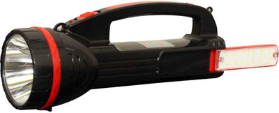 A 1 ROCK LIGHT RL6555 TROCH &EMERGENCY LIGHT 100W +SIDE 12SMD LASER LED 10 hrs Torch Emergency Light(Multicolor)