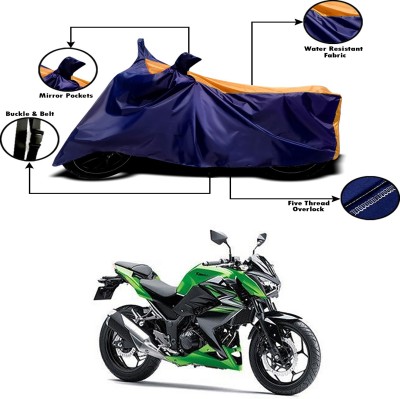 Genipap Two Wheeler Cover for Kawasaki(Z250, Orange, Blue)