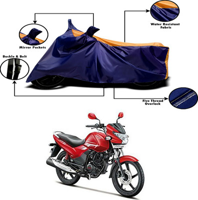APNEK Two Wheeler Cover for Hero(Achiever, Orange, Blue)