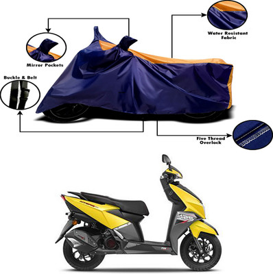 THE REAL ARV Two Wheeler Cover for TVS(Ntorq 125, Orange, Blue)
