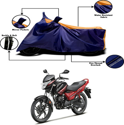 THE REAL ARV Two Wheeler Cover for Hero(Glamour, Orange, Blue)