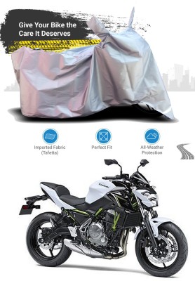 Genipap Two Wheeler Cover for Kawasaki(Z650, Silver)