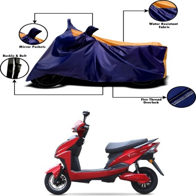 Genipap Two Wheeler Cover for Techo Electra(Raptor, Orange, Blue)