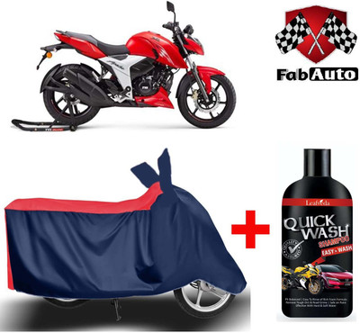 Mdstar Waterproof Two Wheeler Cover for TVS(Apache RTR 160, Blue)