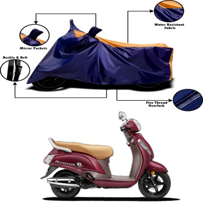 APNEK Two Wheeler Cover for Suzuki(Access 125, Orange, Blue)