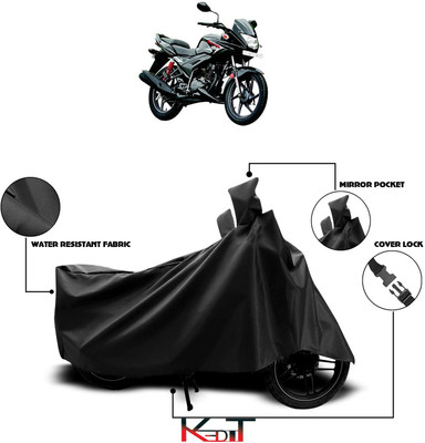 KEDIT Waterproof Two Wheeler Cover for Hero(Ignitor, Black)