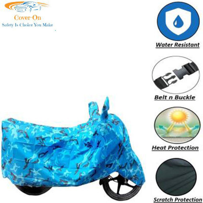 CoverOn Two Wheeler Cover for TVS(Victor GLX, Blue)
