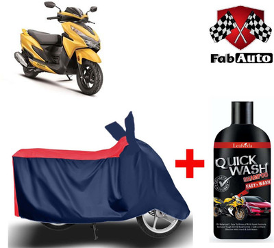 FabAuto Waterproof Two Wheeler Cover for Honda(Grazia, Blue)