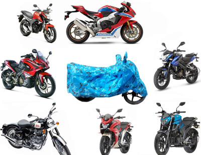 ABS AUTO TREND Two Wheeler Cover for Universal For Bike(Blue)