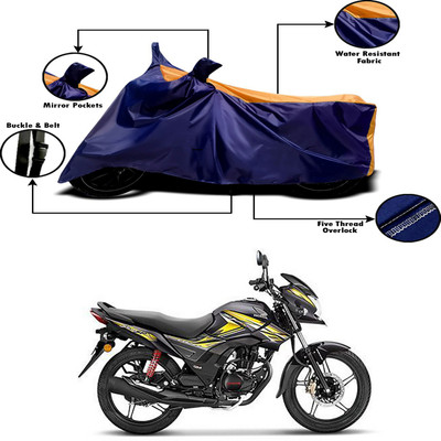 THE REAL ARV Two Wheeler Cover for Honda(CB Shine SP, Orange, Blue)
