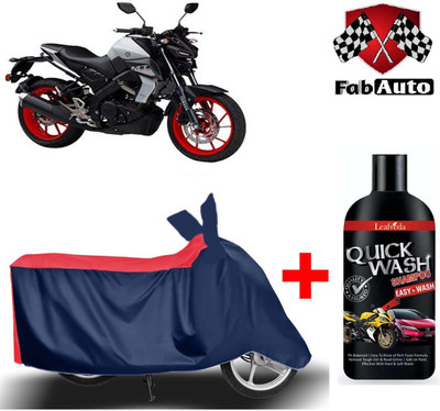 FabAuto Waterproof Two Wheeler Cover for Yamaha(MT 15, Blue)