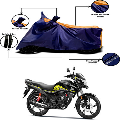 Aheke Waterproof Two Wheeler Cover for Honda(SP 125, Orange, Blue)