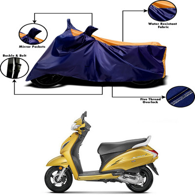 APNEK Two Wheeler Cover for Honda(Activa 6G, Orange, Blue)