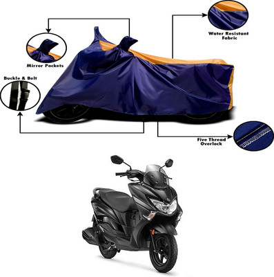 APNEK Two Wheeler Cover for Suzuki(Burgman Street, Orange, Blue)