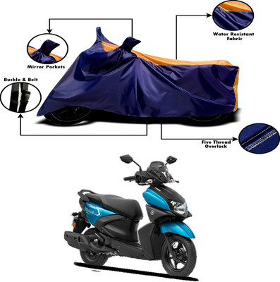 APNEK Two Wheeler Cover for Yamaha(RayZR 125 Fi, Orange, Blue)