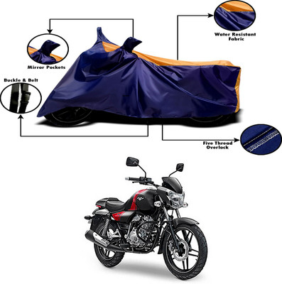 APNEK Two Wheeler Cover for Bajaj(V15, Orange, Blue)