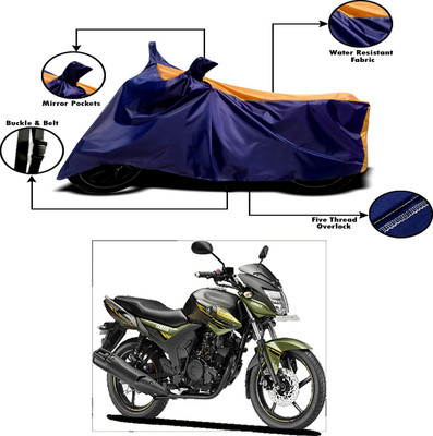 APNEK Two Wheeler Cover for Yamaha(SZ-RR, Orange, Blue)