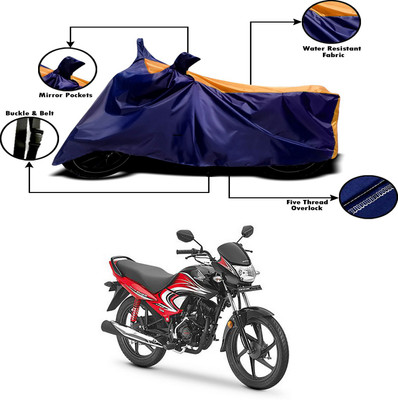 THE REAL ARV Two Wheeler Cover for Honda(Dream Yuga, Orange, Blue)