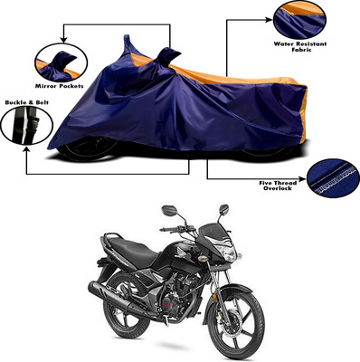 AutoRash Two Wheeler Cover for Honda(CB Unicorn 150, Orange, Blue)
