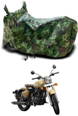 Trendymart Waterproof Two Wheeler Cover for Royal Enfield(Bullet 350 Twinspark, Multicolor)