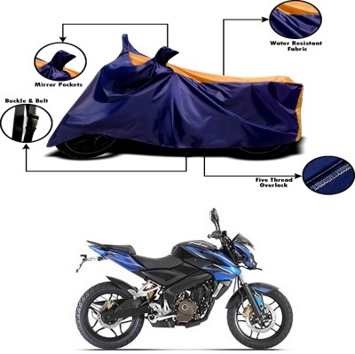 Ascension Two Wheeler Cover for Bajaj(Pulsar 200 NS DTS-i, Orange, Blue)