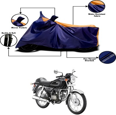 Ascension Two Wheeler Cover for Hero(Splendor Pro Classic, Orange, Blue)