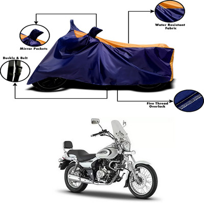 APNEK Two Wheeler Cover for Bajaj(Avenger 220 Cruise, Orange, Blue)