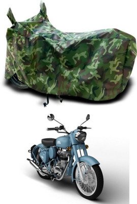 Trendymart Waterproof Two Wheeler Cover for Royal Enfield(Bullet Trials 500, Multicolor)