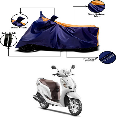 APNEK Two Wheeler Cover for Honda(Aviator, Orange, Blue)